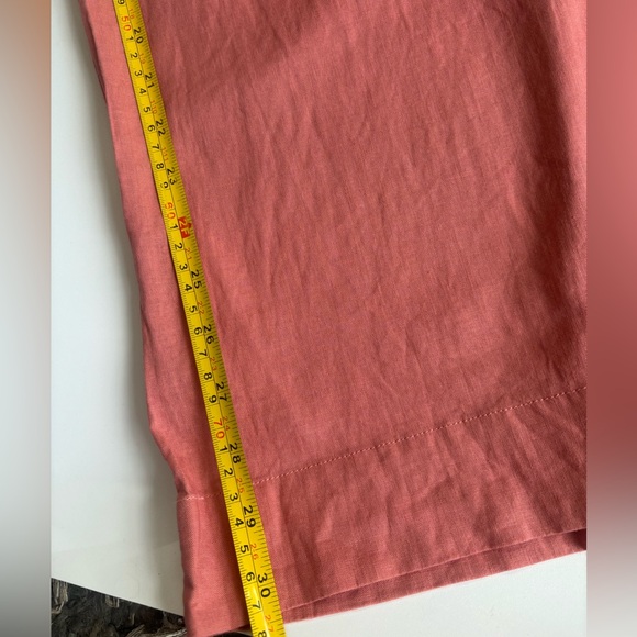 Andie Linen Pants salmon pink Wide leg - size S tall - Picture 5 of 9